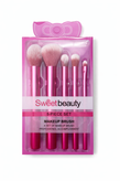 ست براش آرایشی ۵ تکه Sweet Beauty مدل Professional دورنگ